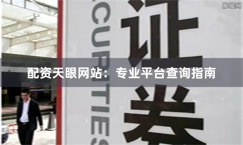 配资天眼网站：专业平台查询指南